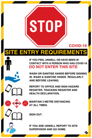 Covid-19 Site Entry Requirements