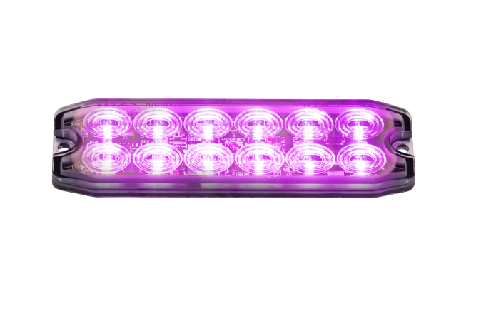 Commander Grill Light Double Row Magenta / Purple Colour 12-24v