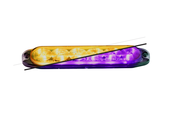 Commander Grill Light  Single row Dual Colour Amber / Magenta  image