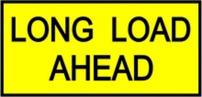 Long Load Ahead - Pilot Vehicle Sign image