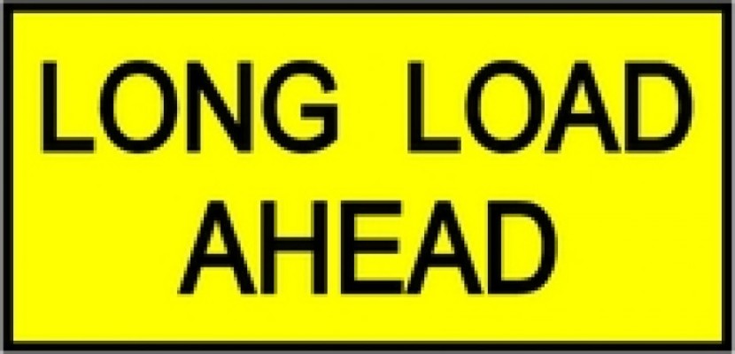 Long Load Ahead - Pilot Vehicle Sign image