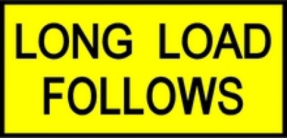 Long Load Follows-Pilot Vehicle Sign image