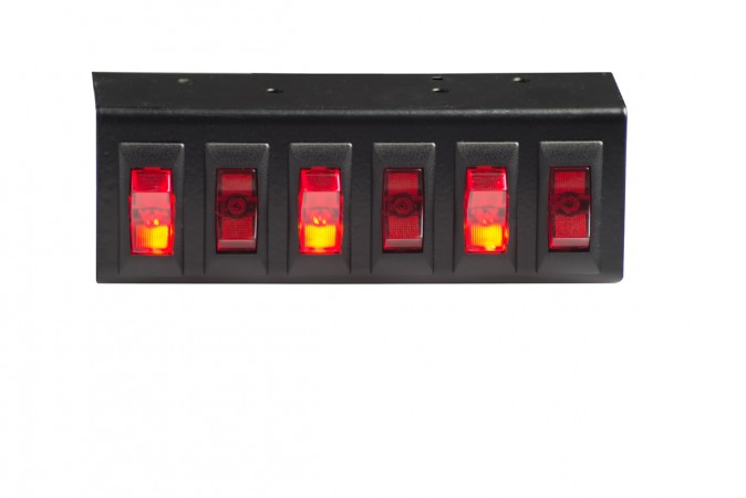 12v 6 Function Inline Switch Panel